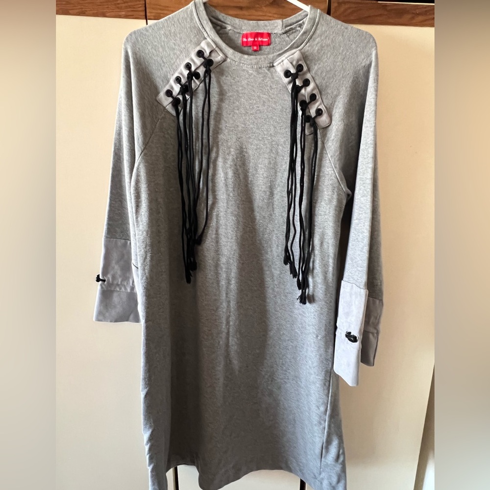 Grey long sleeve dress